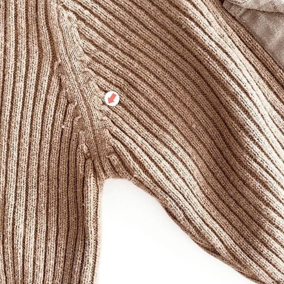 Marlboro Classics Men's Wool 1/4 Zip Pullover Sweater Brown Size XL - Picture 8 of 8